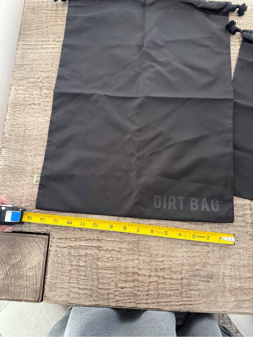 Beis black travel bags for suitcase set of two - Picture 2 of 7
